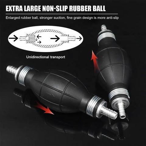 Hand Fuel Transfer Pump For Quick Gasoline Diesel Petrol Transfer, Rubber 8mm 5/16 Inch Primer Bulb Vacuum Line, Manual Fuel Pump For Cars Boats And Marine Accessories, Easy Start And Reliable Fuel Delivery