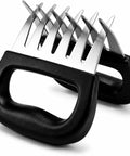 Stainless Steel Meat Claws For Shredding Pulled Pork And More, Black Handle Bear Claws Shredder For Chicken Brisket Turkey Roasts