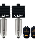 2 Pack Hardened Steel 0.4mm Nozzle Hotend Kit for H2S H2D P2S Combo Printers, Compatible with A1 Mini, includes heat block and silicone socks