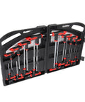 Top Notch 16 Piece Pro T Handle Hex Key Wrench Set With Ball Ends For Tight Spots Heavy Duty Chrome Vanadium Steel Tools Perfect For Auto Repair And Home Boss Jobs No More Stripping Screws in case