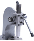 Close-up of Heavy Duty Cast Iron Manual Desktop Arbor Press for precise stamping and bearing installations.