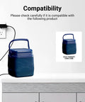 Charger For Polar Care Cube Replacement Power Cord Replacement Part 10698 6V 1A connected to Polar Care Kodiak on counter