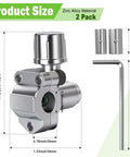 Two Pack Bullet Piercing Valve Kit Zinc Alloy Needle Valve Three In One For Air Conditioners And Fridges Universal Tubing