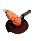 Premium Industrial Grade Pneumatic Air Angle Grinder With Adjustable Torque Control For Heavy Duty Auto Shop Floor Repairs And Precision Grinding Zero Bull, orange and black design, precision tool for grinding.