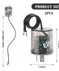 2 Pin LED Flasher Relay With Ground Wire For 12V Cars Trucks And SUVs No Brainer Fix For LED Turn Signal Flickering Waterproof ABS
