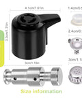 Universal Pressure Cooker Steam Release Valve And Float Valve Kit With Silicone Gaskets For Easy No Fuss Replacement Parts
