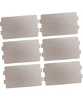 Six Piece Microwave Waveguide Mica Sheet Set For Heat Insulation And Fire Retardant Covers arranged in two rows