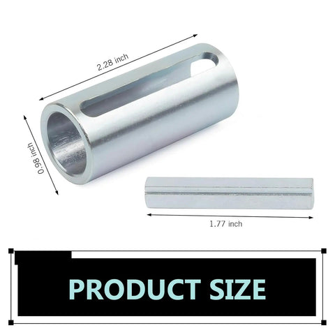 Engine Pulley Crankshaft Sleeve Adapter Three Quarter To One Inch Shaft 304 Stainless Steel Step Key Pulley Adapter with dimensions