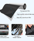 Pro Grade Self Adhesive Flashing Tape Aluminum Foil Waterproof Sealant features transparent film and rubber, ideal for sealing.