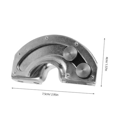 Heavy Duty Stainless Steel Curved Concealed Cabinet Hinges Pair With 90 Degree Limit Stopper For Smooth Door Swing and Rock Solid Cabinet Setups No Sweat Assembly, silver finish.