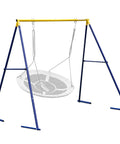 Heavy Duty 71 Inch Swing A Frame Stand For Backyard Fun, 440 Lb Weight Capacity, All Weather Rust Resistant Steel Frame