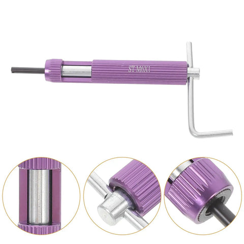 Helicoil wrench from Thread Repair Kit With Zinc Alloy Inserts For Cars And Machinery, close-up details of durable tool design