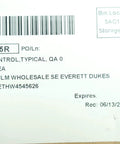 Label on packaging for Electric Transfer Hinge ETH4W4545-626 with part number and manufacturer details, including barcode.