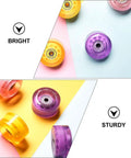 Four Pack Purple Roller Skates Wheels High Elastic PU 82A Non Illuminated Quad Skating Wheels Outdoor Replacement Parts