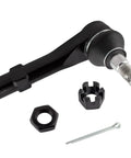 Beefed Up Front Outer Tie Rod Ends Pair Fits Ford Explorer 1998 to 2003 Ranger 1998 to 2011 Mazda B2300 2001 to 2009 B2500 1998 to 2001 B3000 1998 to 2007 B4000 1998 to 2009 Mercury Mountaineer 1998 to 2003 ES3461 5L5Z3A130AA F87Z3A130BA black outer tie rod end with castle nut and cotter pin