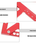 Dead On Aluminum Center Scriber Marking Gauge Wheel For Slick Woodworking Line Scribing And 45 Degree Angle Layouts In Professional Carpentry Workshops close-up showing markings and simple structure