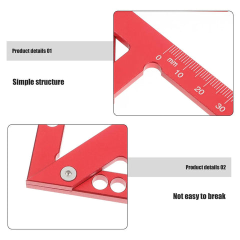 Dead On Aluminum Center Scriber Marking Gauge Wheel For Slick Woodworking Line Scribing And 45 Degree Angle Layouts In Professional Carpentry Workshops close-up showing markings and simple structure