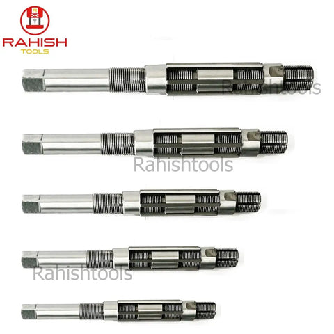 Adjustable Hand Reamer Tool For Precise Hole Finishing In Metal And Wood With Carbon Steel Blades And Durable Mild Steel Body Expands