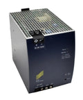 Heavy Duty Din Rail Switching Power Supply with compact design and ventilation, ideal for industrial automation and maker shops.