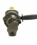 Steel Dragon 5/8 Inch Electric Rebar Cutter, 1050W Hydraulic Rebar Bucker showcasing the front view with handle, ready for cutting.