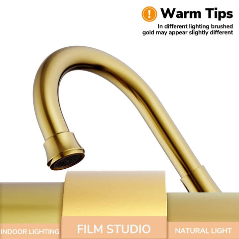4 Inch Brushed Gold Bathroom Sink Faucet With Pop Up Drain And 2 Supply Hoses Lead Free Stainless Steel 2 Handle Centerset Vanity