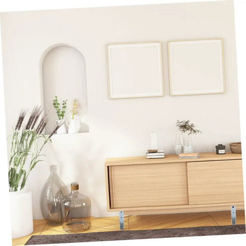Slick Barn Door Rollers And Sliding Casters 2 Pack Heavy Duty Nylon Galvanized Hardware For Wardrobes And Closets No Sweat Setup Delivers Smooth Track Action Built Tough For Daily Use displayed in a modern interior setting with wooden furniture and decor.