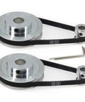 GT2 Timing Pulleys Set Two Piece 20T And 80T Aluminum 12mm Bore Synchronous Wheel With 250mm Belt And 6mm Wide Drive For CNC Machines