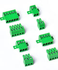 Five Pack 3 Pin 3.81mm Pitch Panel Mount Screw Terminal Block Connector Phoenix Type 8A 300V For 16-28 AWG Wires