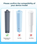 Heavy Duty Replacement Water Filters Compatible With Jura 71794 Claris Smart System in three variants for compatibility check.