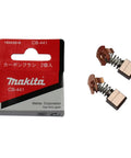 Heavy Duty Carbon Brush Set For Makita Cb441 1950224 Parts includes 2 sturdy carbon brushes in packaging.