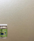 Quart Warm Silver Metallic Satin Paint For Walls And Decor, Water Based Low VOC Intermixable Interior Paint shown with finish texture