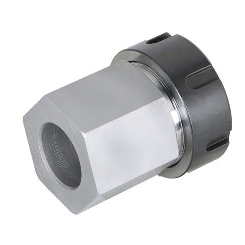 Beefy Precision ER 40 Collet Block Set for CNC Lathes and Engraving Machines, hex block, alloy steel, side view