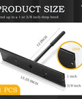 15.25 Inch Dual Side Hand Metal Bender with 1 inch and 3/8 inch depth slots, pro-grade sheet metal folding tool shown with dimensions