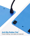 Anti-slip rubber pad detail on Helping Hands Soldering Station Kit With Vise Clamp Third Hand Adjustable PCB Pillar Holders.