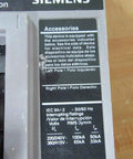 Heavy Duty Hfxd63B150 150 Amp 3 Pole 600 Volt Molded Case Circuit Breaker label showing electrical data and features.
