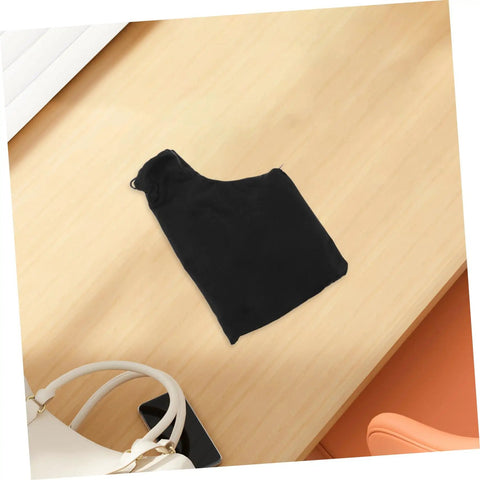 Heavy Duty Sawdust Collection Bag For Miter Saws And Bench Planers Featuring No Sweat Setup Universal Woodworking Dust Catcher Pouch on a table.