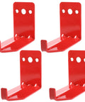 Beefy Heavy Duty Fire Extinguisher Wall Mount Bracket Kit, 4 Pack Hooks For 5 To 40 Lb Extinguishers, red iron brackets