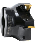 3 Inch Indexable Face Milling Cutter with 90 Degree Positive Rake, Right Hand Cut, 5 TPG322 Inserts, 1 Inch Bore, Black Oxide Finish