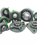 UCFL201 UCFL202 UCFL203 Heavy Duty Flange Ball Bearing Unit With Cast Iron Housing For Agricultural Machinery Professional Industrial Equipment Self Aligning Design For Smooth Operation Rock Solid Steel Parts Built Tough Long Run Rugged Conditions, assorted mounted units