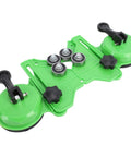 WALFRONT Dual Suction Cup Hole Saw Kit 6-50mm For Tile Ceramic Glass Marble Granite Drill Bits That Stick Firmly And Prevent Slipping For Smooth, Precise Professional DIY Home Renovation Jobs Today, green dual suction guide with hole saws