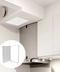 Dead Nuts Secure 24X24 Inch Flush Access Panel Door With Tough Galvanized Frame And Smooth Cam Latch in kitchen ceiling.