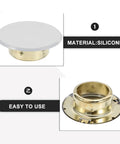 4 Pack Concealed Fire Sprinkler Head Cover Plates Ceiling Mount Sprayer Nozzle Protector Threaded Guard Universal Fit For Home And Office Plug And Play Setup Straight Up Protection You Can Trust – Silicone cap design with brass base.