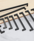 Matte Black Cabinet Pulls 20 Pack Square Drawer Pulls Stainless Steel Kitchen Cupboard Handles With 96 Mm Hole Centers And 108 Mm Total Length