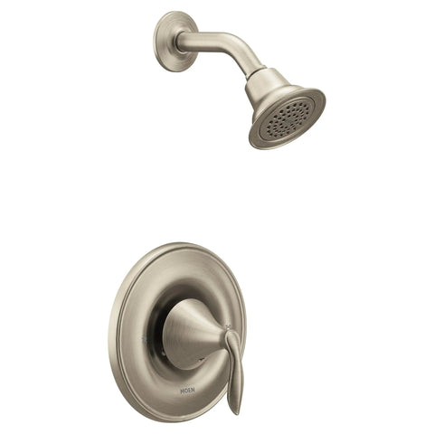 Eva Brushed Nickel One Handle Posi Temp Shower Trim Kit With Coordinating Shower Head And Lever Handle Valve Required 2510 For No Fuss Bathroom Upgrade Today
