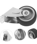 Premium Barn Door Floor Guide Roller Slider Kit With Ridiculously Slick Caster Wheels And Quick Fit Mounting Screws, detailed metal roller.