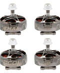 Set Of Four Boss Level Brushless Motors For Rc Fpv Racing Quads 2807 Frame 1500 Kv showing EMAX ECO II motors with copper windings.