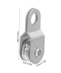 Heavy Duty 12 Pack 6mm Rope Guide Pulleys With Swivel Bearings For Lifting And Hoisting Cable Roller Wheels For Load Handling, Outdoor Hanging, Rigging And DIY Projects, 6.6cm metal pulley