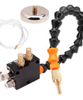 Industrial Grade Adjustable Coolant Spray Nozzle With Rock Solid Mounting Base And Extra Reach Suction Pipe for precise lubrication.