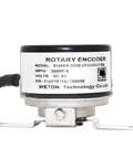 Front view of High Precision Pro Grade 2500P R 5V DC Servo Motor Encoder For EI35E9 2500 Series CNC AC Servo Motors with label details.