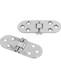 Folding Table Hinges 2pcs No Slam Quiet Closing For Flip Top Tables Cabinet Doors, durable zinc alloy hinges on white background.